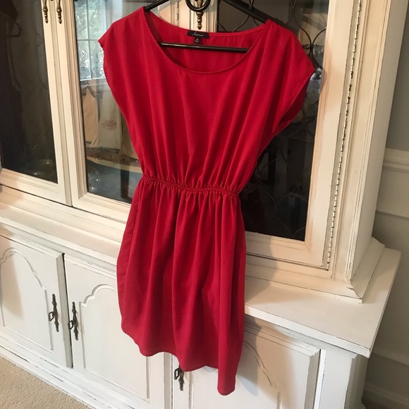 Soprano Dresses & Skirts - Deep red/pink short sleeve dress